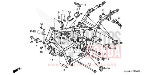 CARROSSERIE DE CHASSIS VT125C6 de 2006